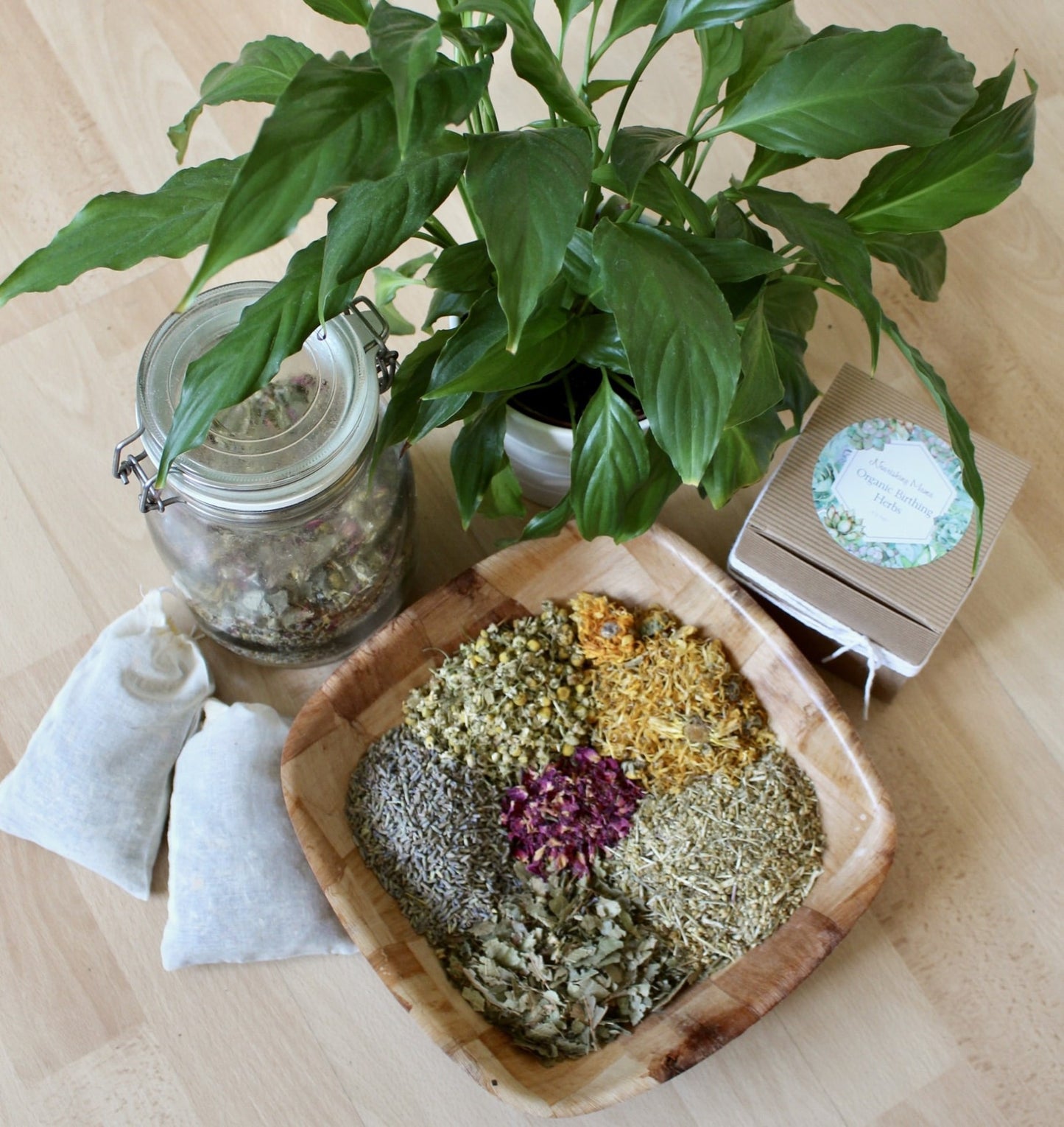 Organic Postpartum Healing Herbs